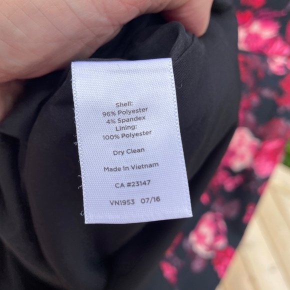 Talbots Black Multi-coloured Midi dress size 8 - Picture 4 of 4